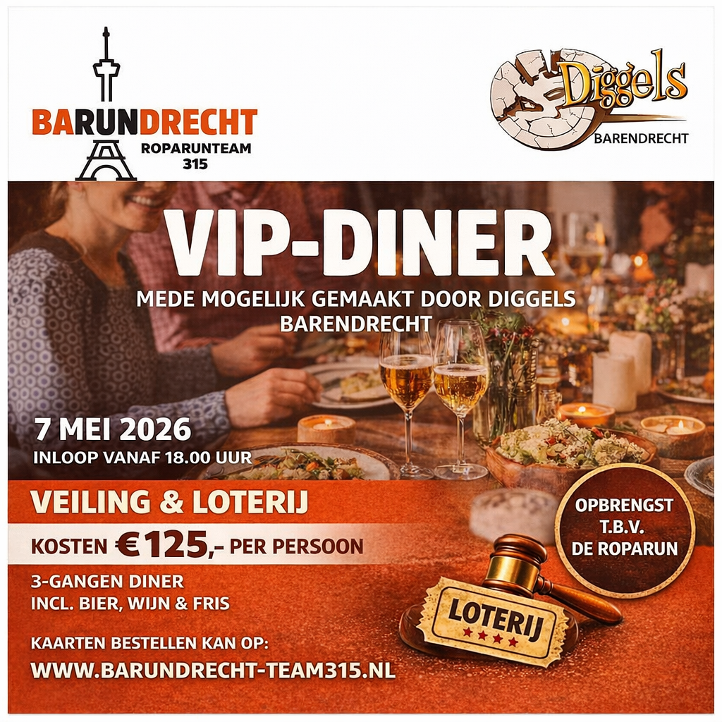 VIP-Diner voor de Roparun
